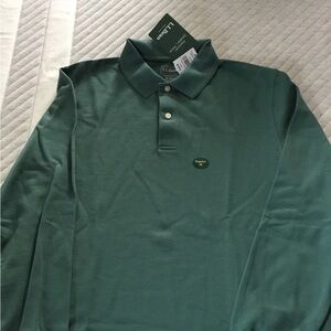 Long Sleeve Green Polo